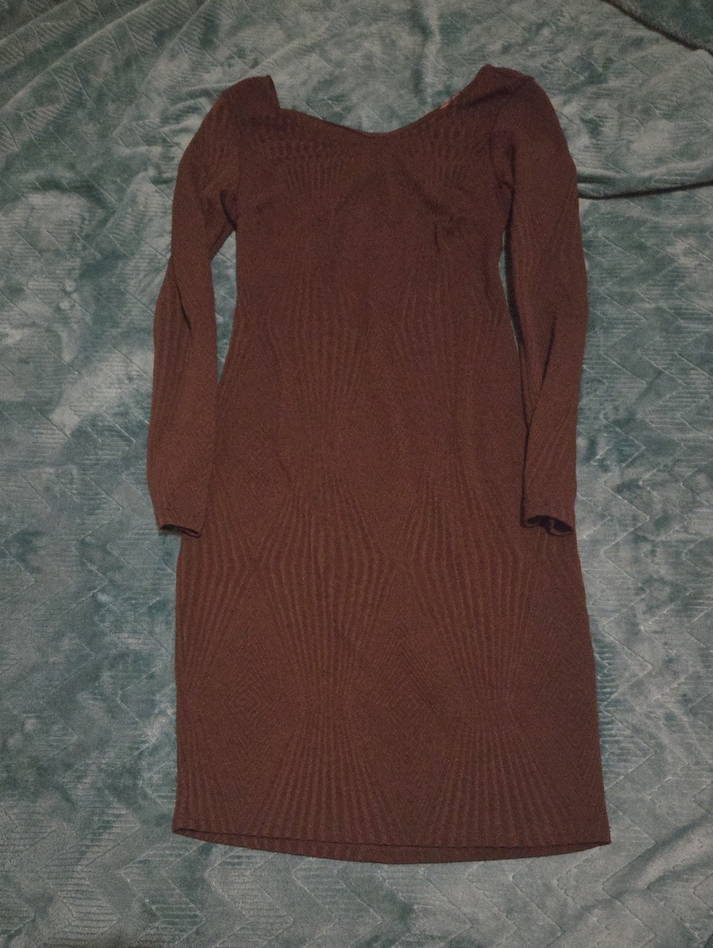 Classic Long Sleeve Black Bodycon Dress